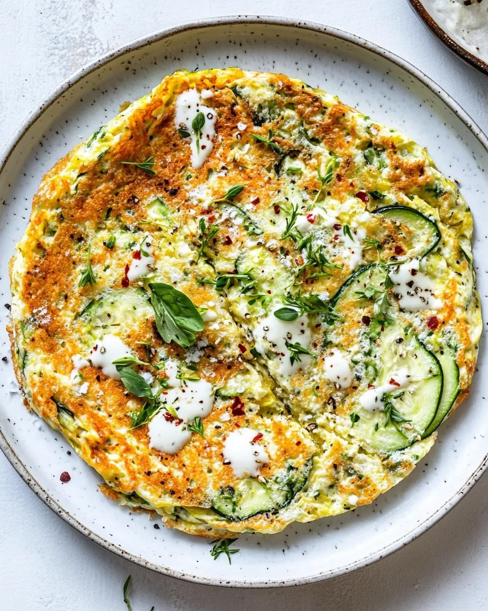 Easy High-Protein Zucchini Omelet for One photo