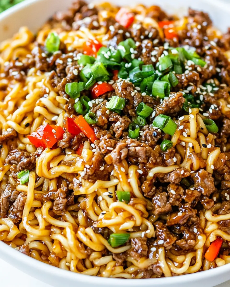 Delicious Hoisin Beef Noodles image