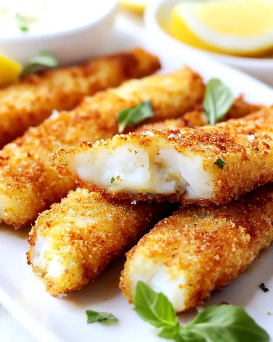 Healthy Homemade Fish Sticks Recipe dish photo