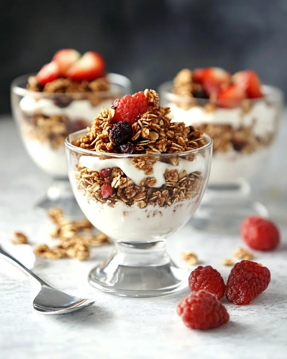 Healthy Homemade Granola & Parfaits recipe photo