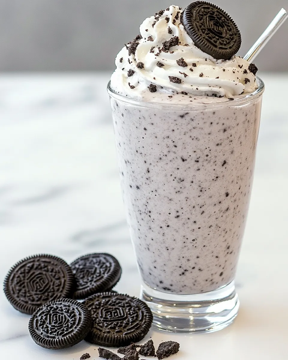 Best Homemade McDonalds Oreo McFlurry (No Soft-Serve Required) shot