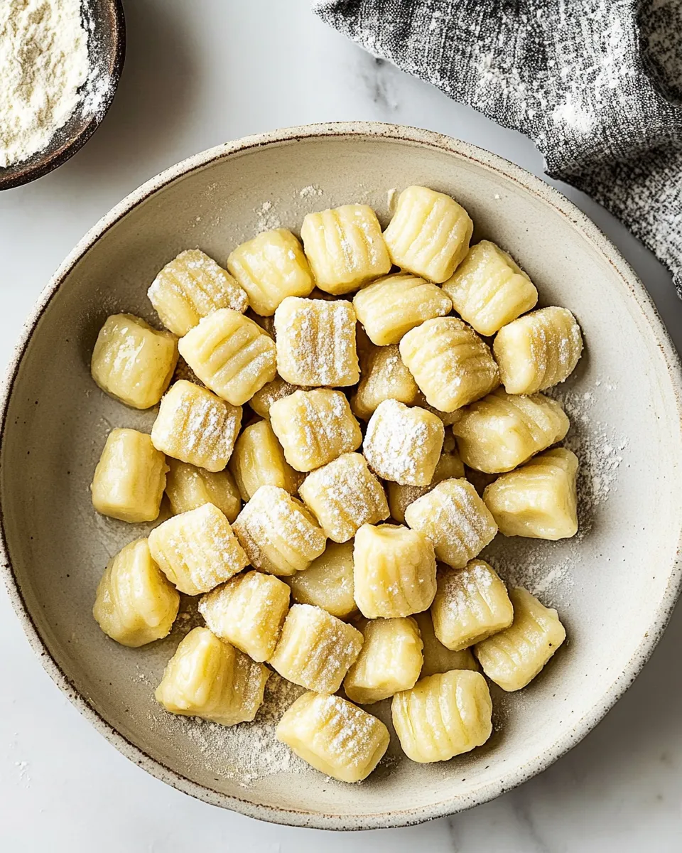 Delicious Homemade Potato Gnocchi food shot