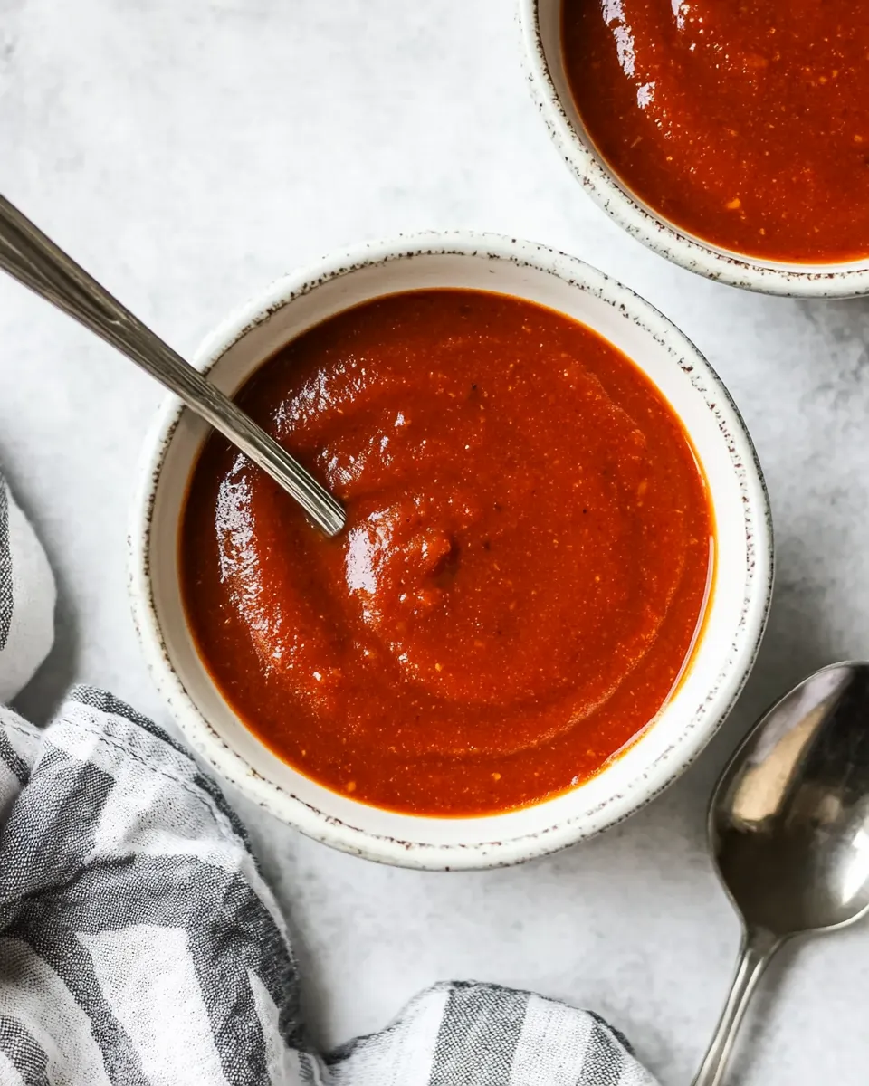 Quick Homemade Taco Sauce shot