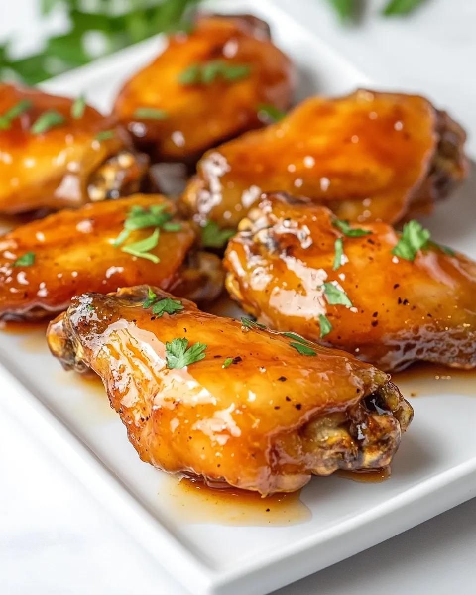 Homemade Honey Glazed Chicken Wings photo