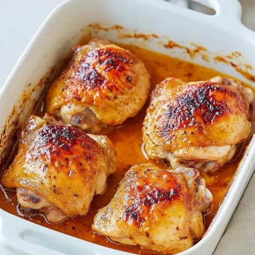 Easy Honey Mustard Chicken Thighs Recipe photo