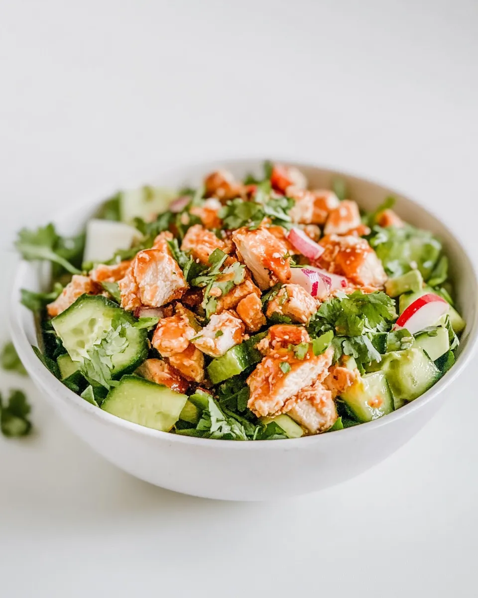 Easy Hot Honey Chicken Salad recipe photo