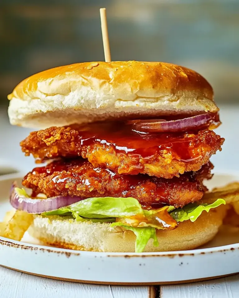 Homemade Hot Honey Chicken Sandwich photo