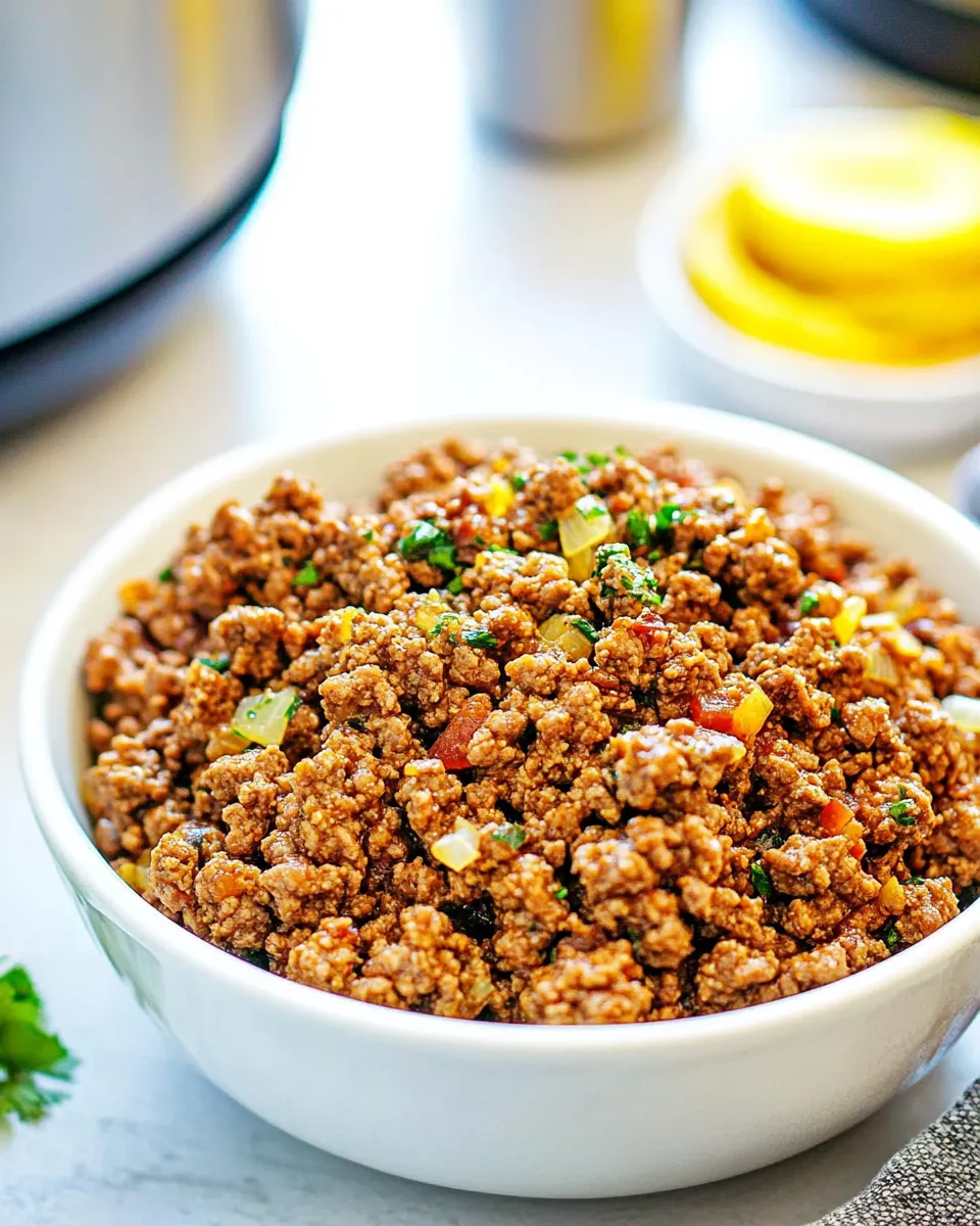 Delicious How to Cook Frozen Ground Beef in the Instant Pot recipe photo