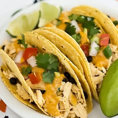 Easy Instant Pot Cheesy Chicken Tacos photo