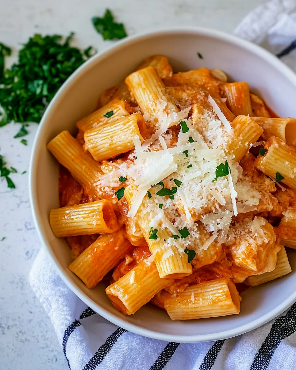 Quick Instant Pot Chicken Parmesan Pasta recipe photo