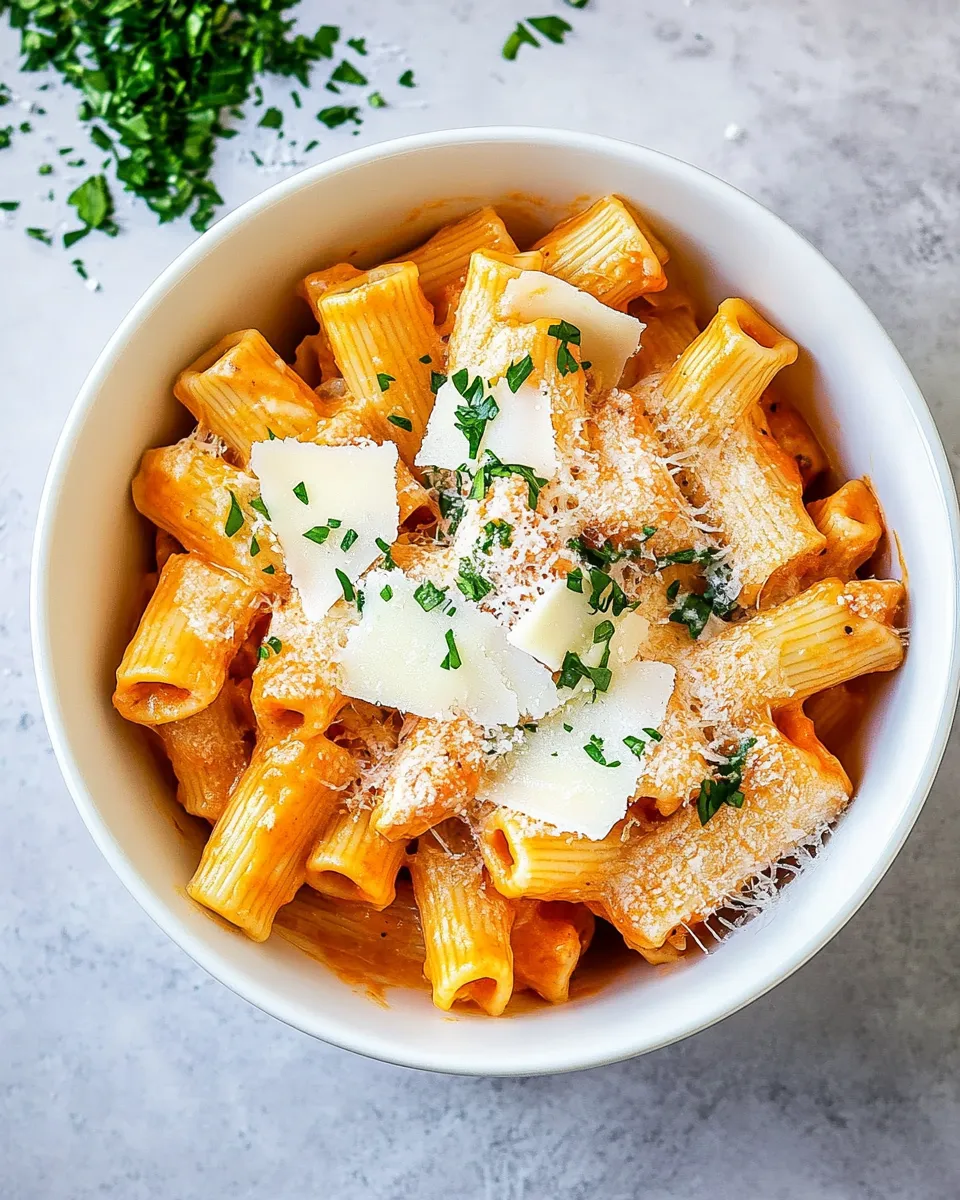 Homemade Instant Pot Chicken Parmesan Pasta shot