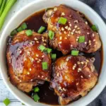 Easy Instant Pot Honey Garlic Chicken Thighs recipe photo