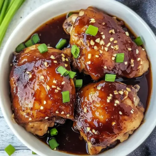 Easy Instant Pot Honey Garlic Chicken Thighs recipe photo