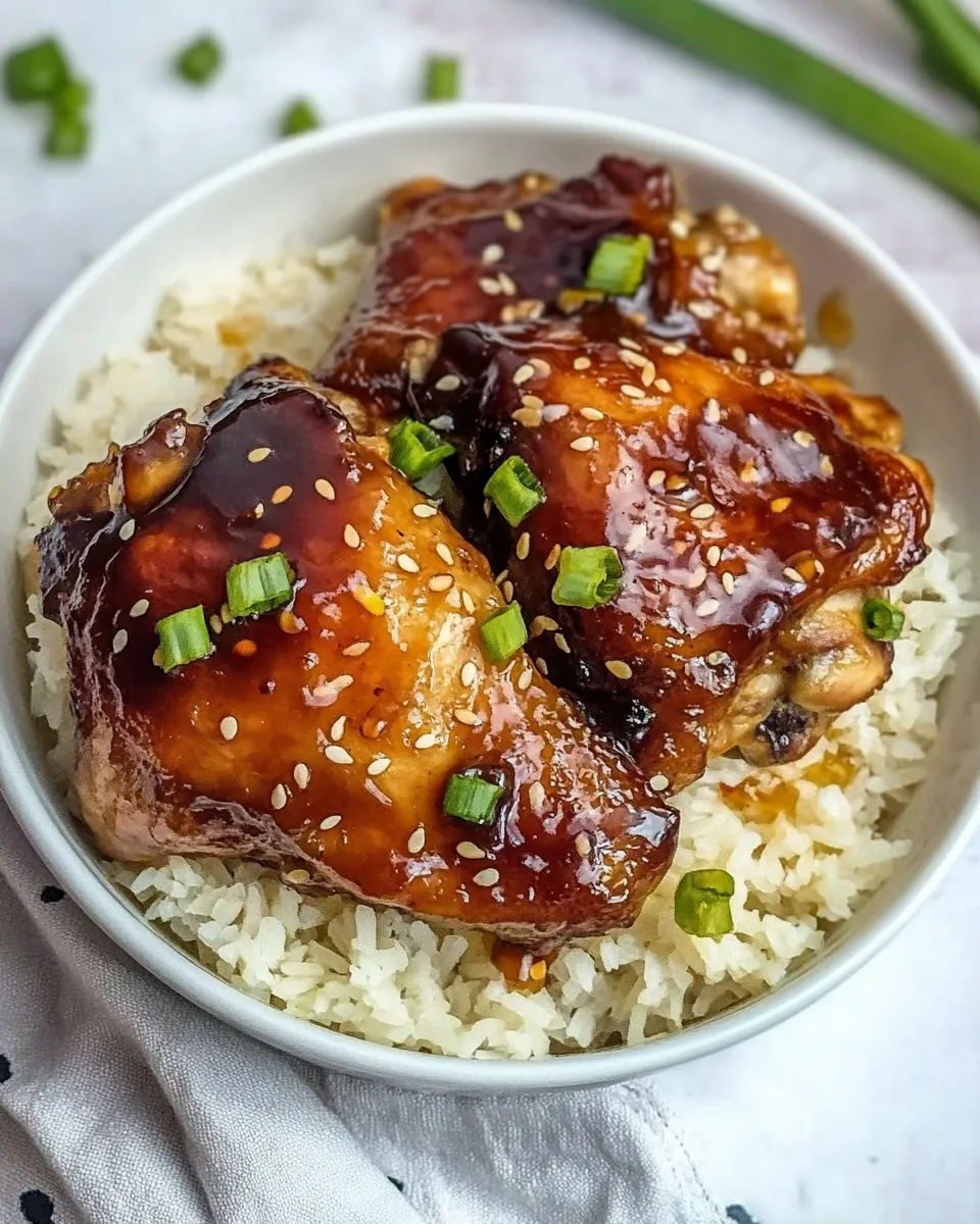 Quick Instant Pot Honey Garlic Chicken Thighs image