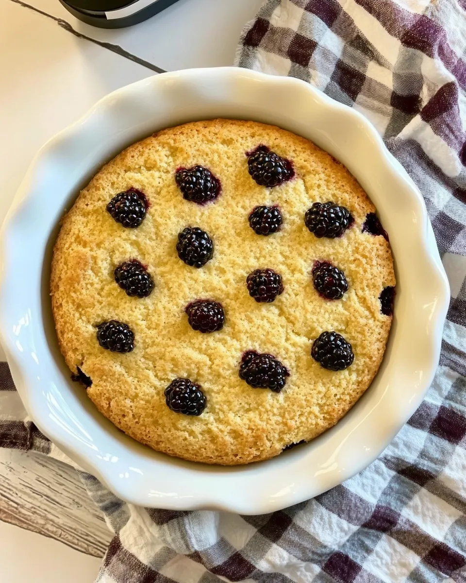 Easy Italian Lemon Olive Oil Cake With Blackberries recipe photo