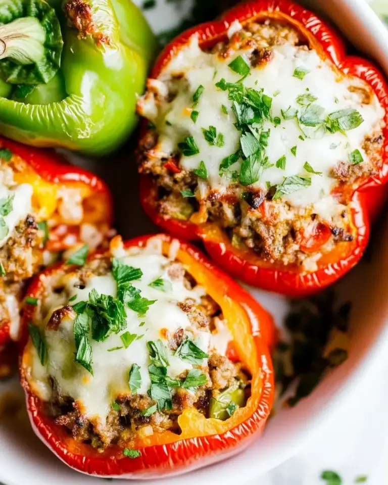 Homemade Italian Sausage Stuffed Peppers photo