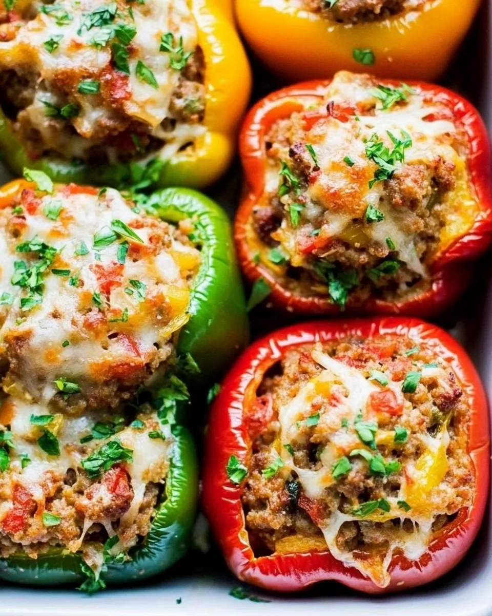 Classic Italian Sausage Stuffed Peppers image