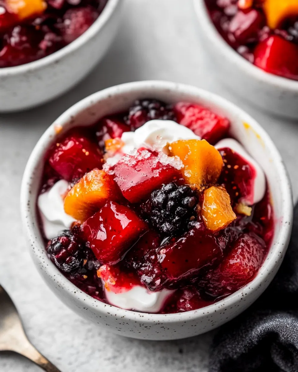 Delicious Jello Fruit Salad shot