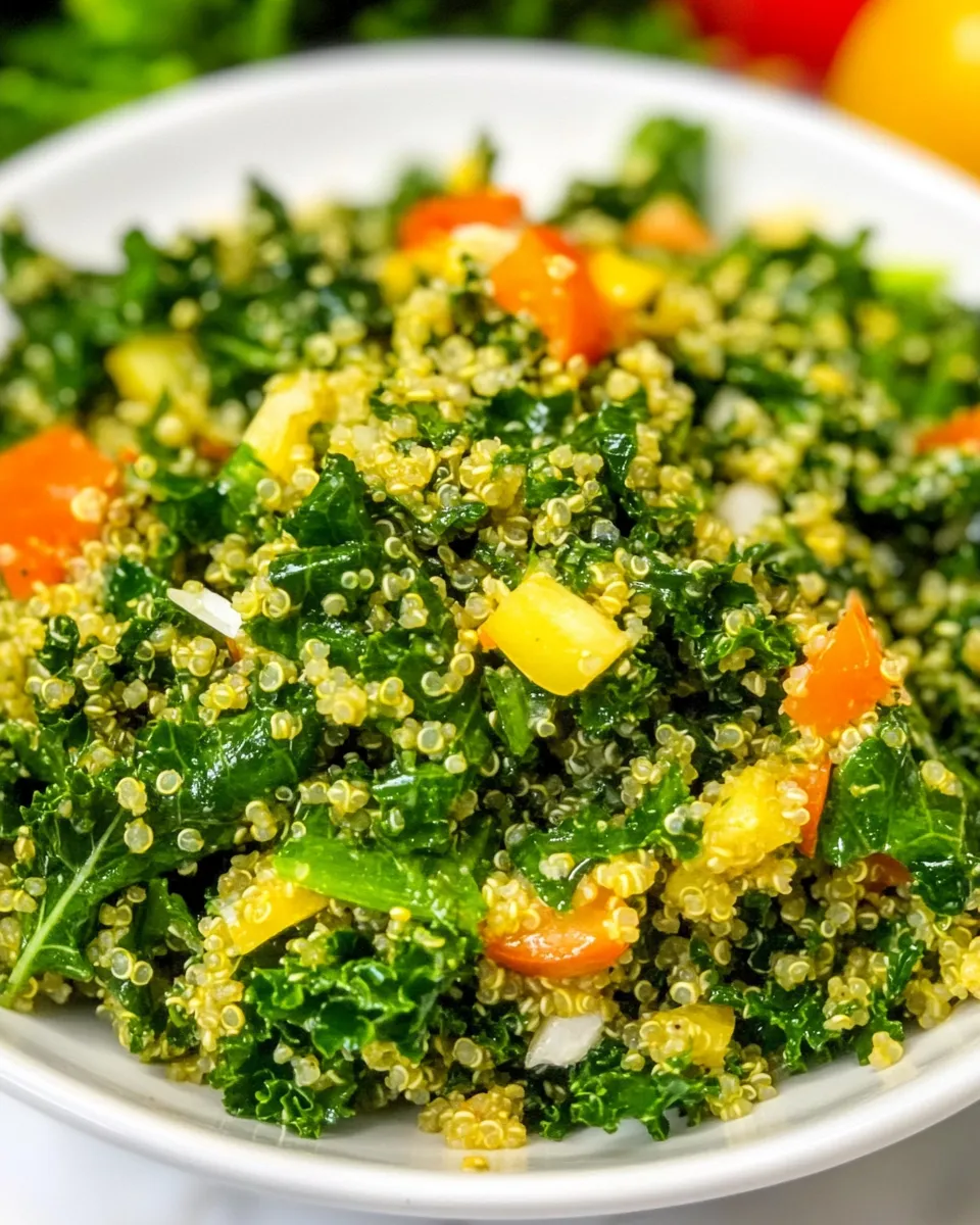 Classic Kale Salad with Quinoa image