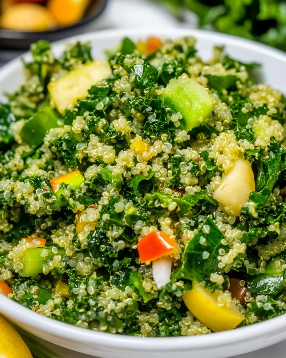 Easy Kale Salad with Quinoa recipe photo