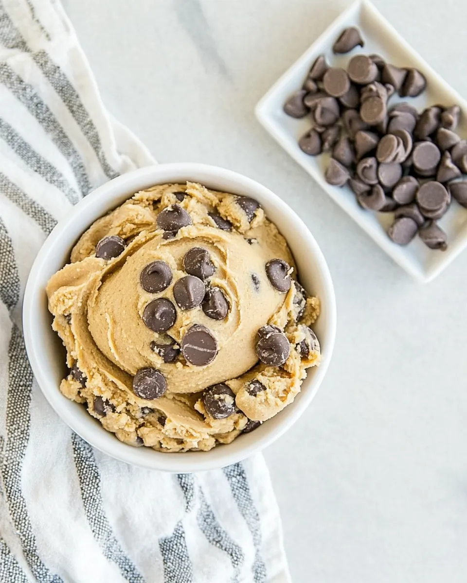 Easy Keto Peanut Butter Edible Cookie Dough recipe photo