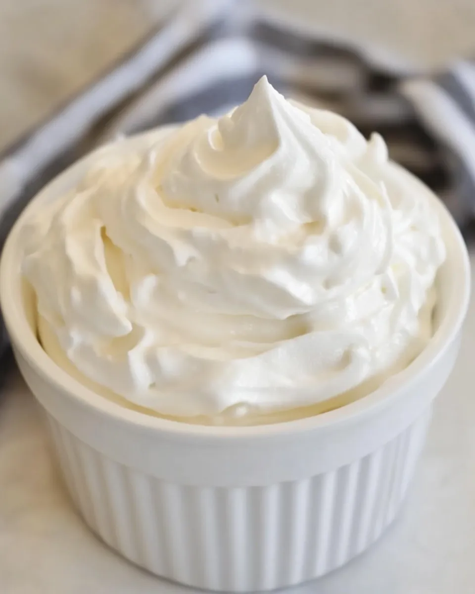 Easy Keto whipped cream recipe photo