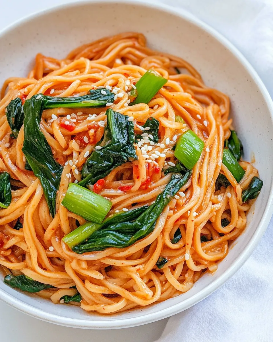 Delicious Korean Noodles dish photo