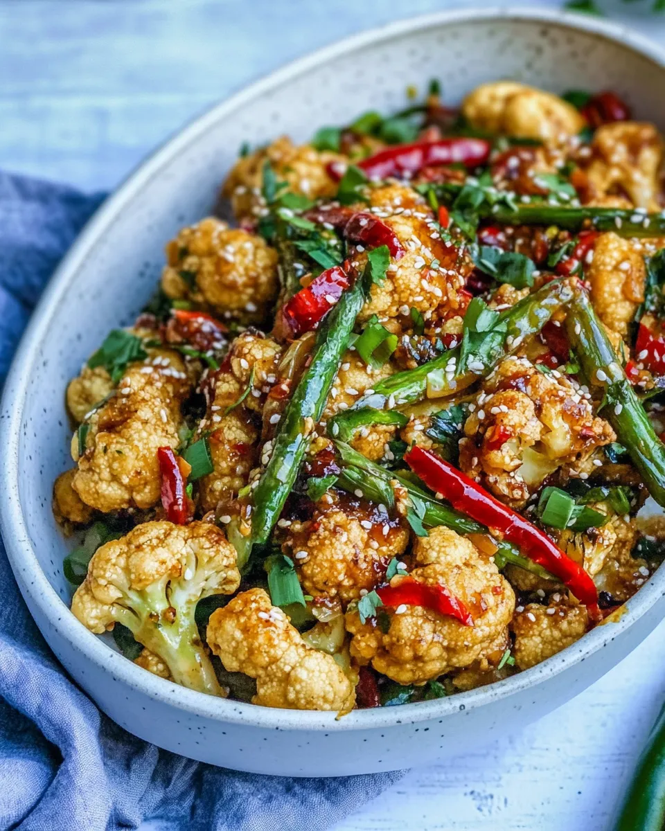 Easy Kung Pao Cauliflower recipe photo