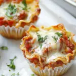 Homemade Lasagna Cupcakes photo