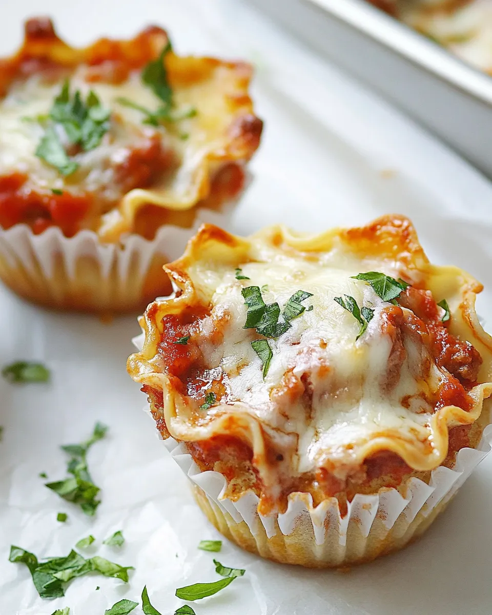 Homemade Lasagna Cupcakes photo