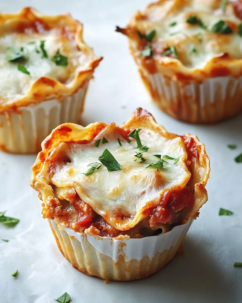 Classic Lasagna Cupcakes image