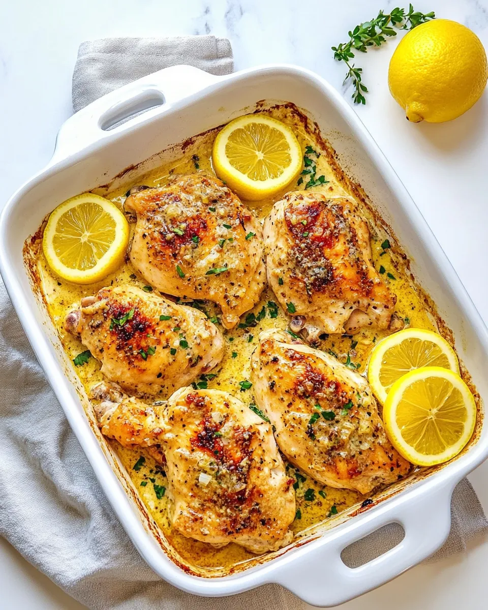 Delicious Lemon Butter Chicken shot