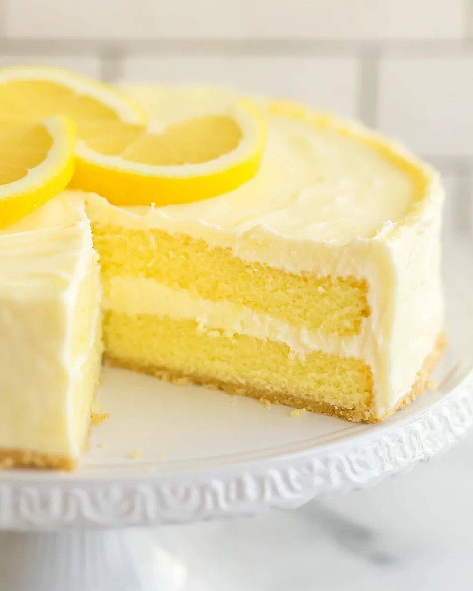 Easy Lemon Cheesecake Cake recipe photo