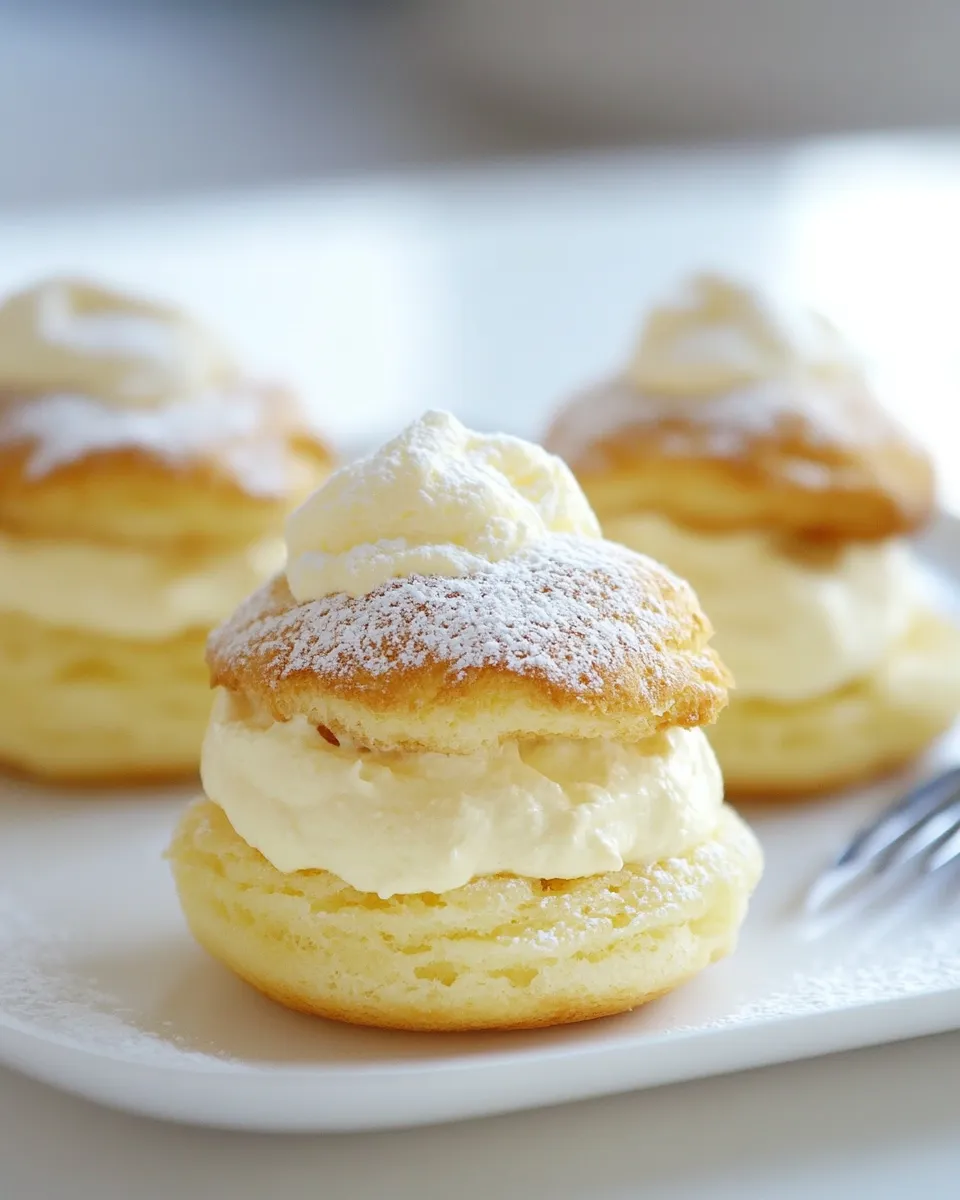 Homemade Lemon Cream Puffs photo