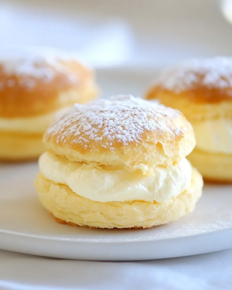 Delicious Lemon Cream Puffs shot