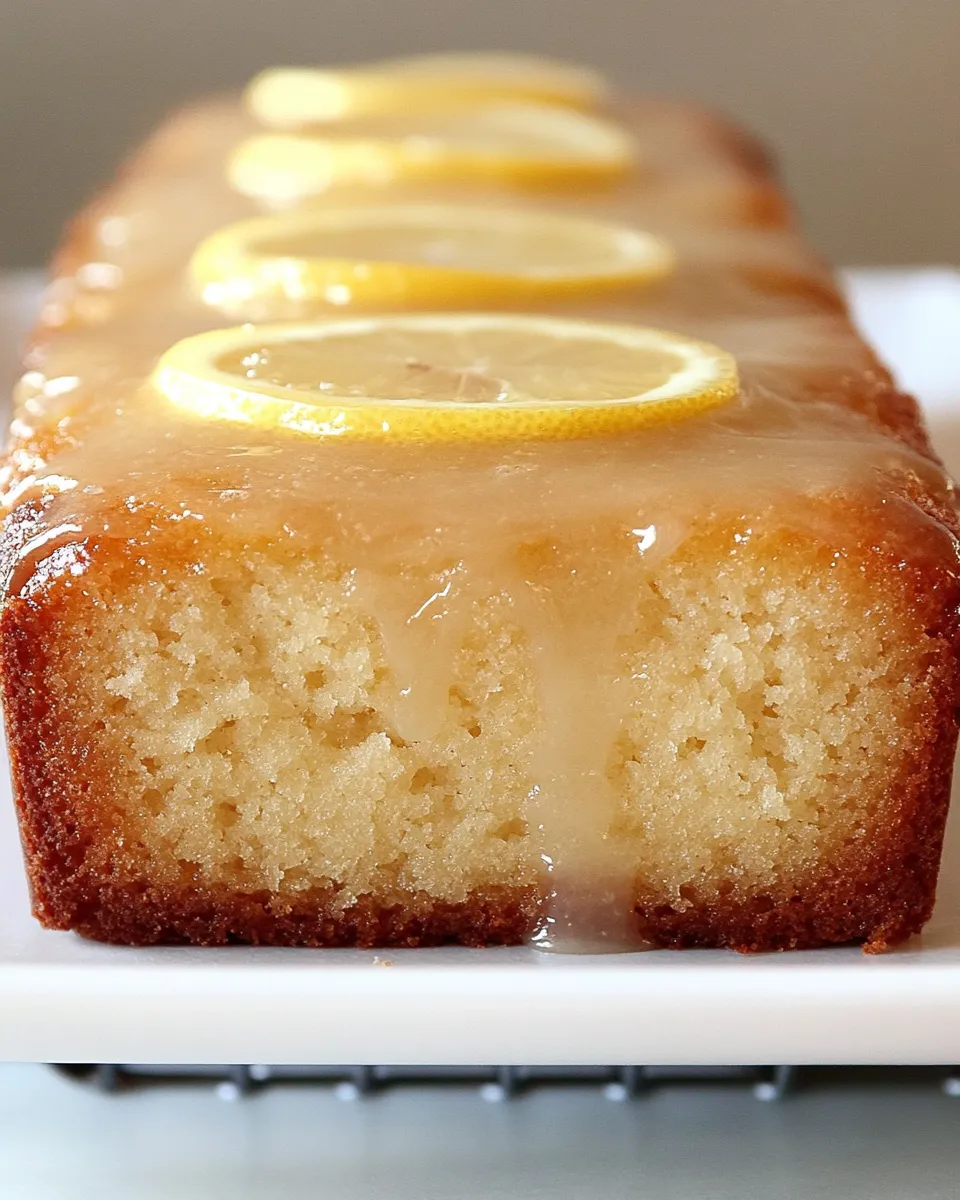 Homemade Lemon Loaf Cake photo