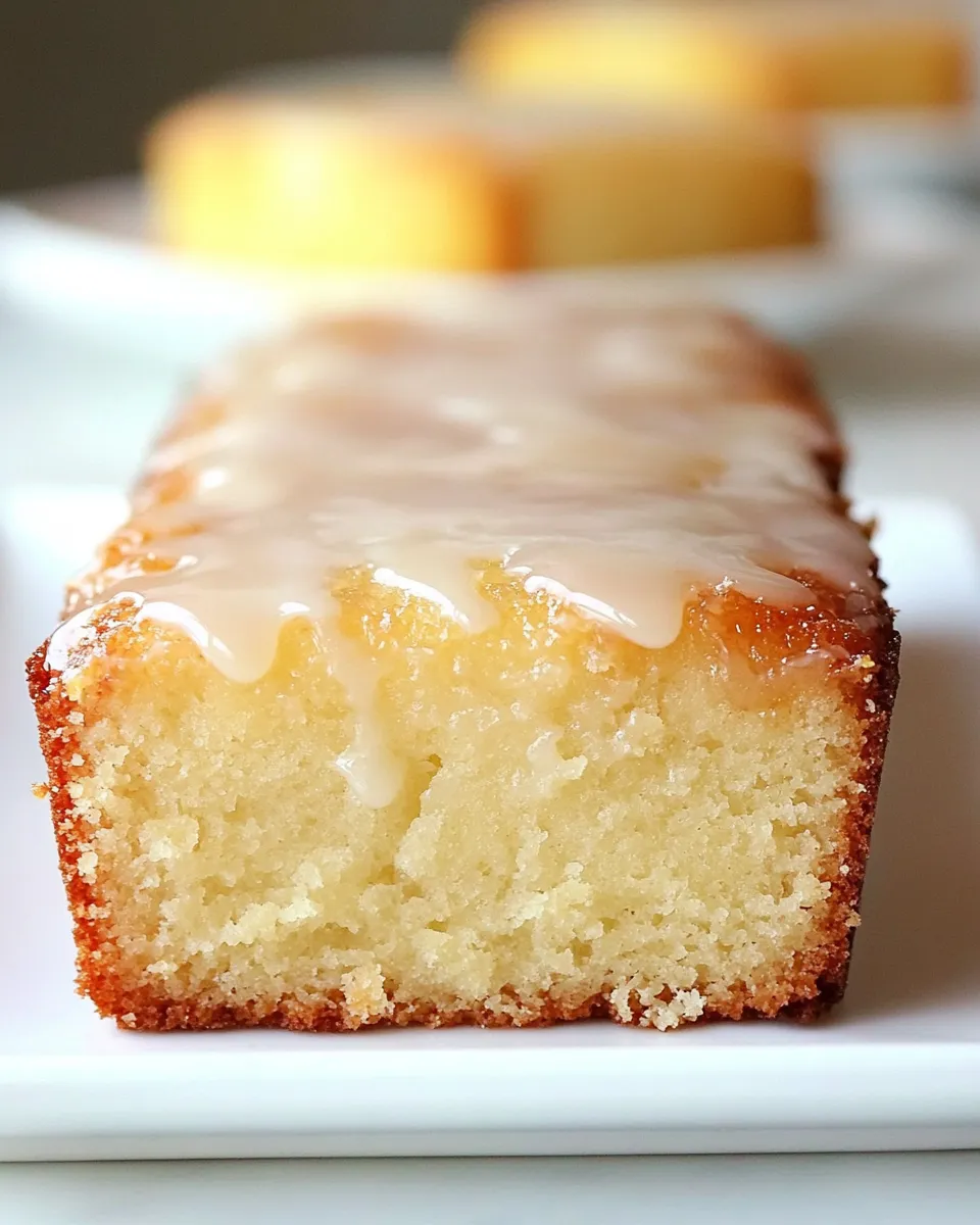 Delicious Lemon Loaf Cake shot