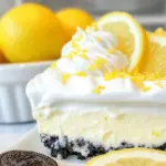 Homemade Lemon Oreo Dessert photo