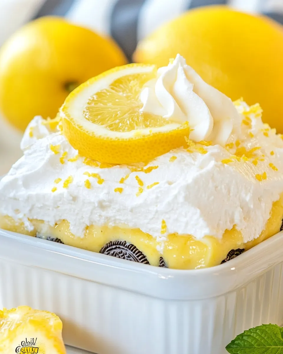 Classic Lemon Oreo Dessert image