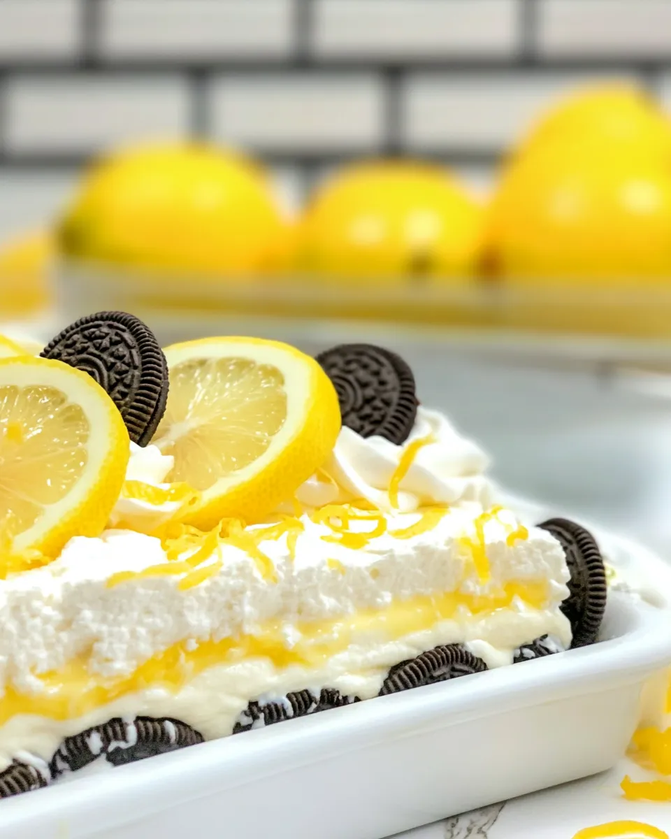 Easy Lemon Oreo Dessert recipe photo