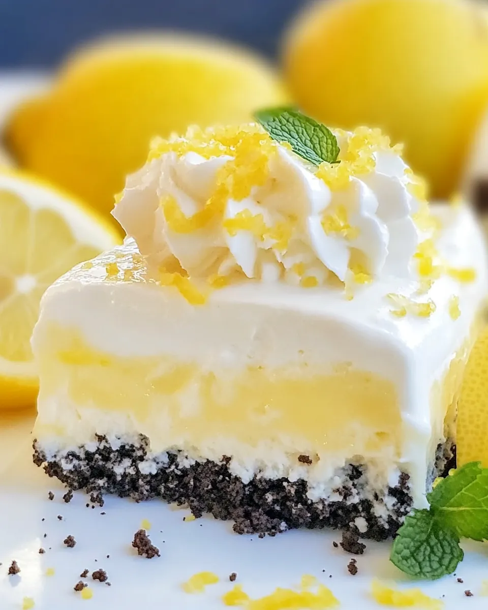 Delicious Lemon Oreo Dessert shot