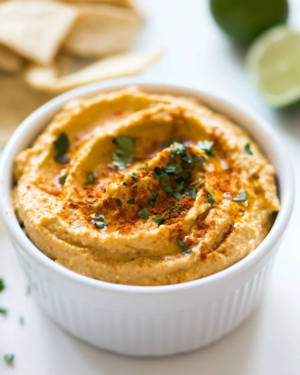 Homemade Lime Chipotle Hummus photo