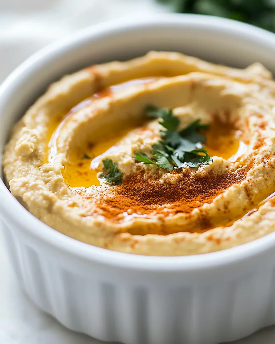 Savory Lime Chipotle Hummus dish photo