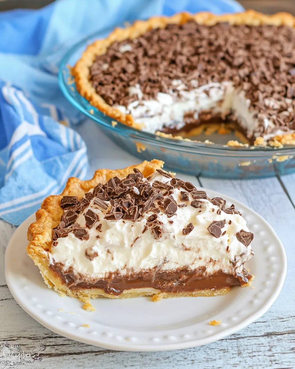 Delicious Marie Callenders German Chocolate Pie Easy Copycat Recipe shot