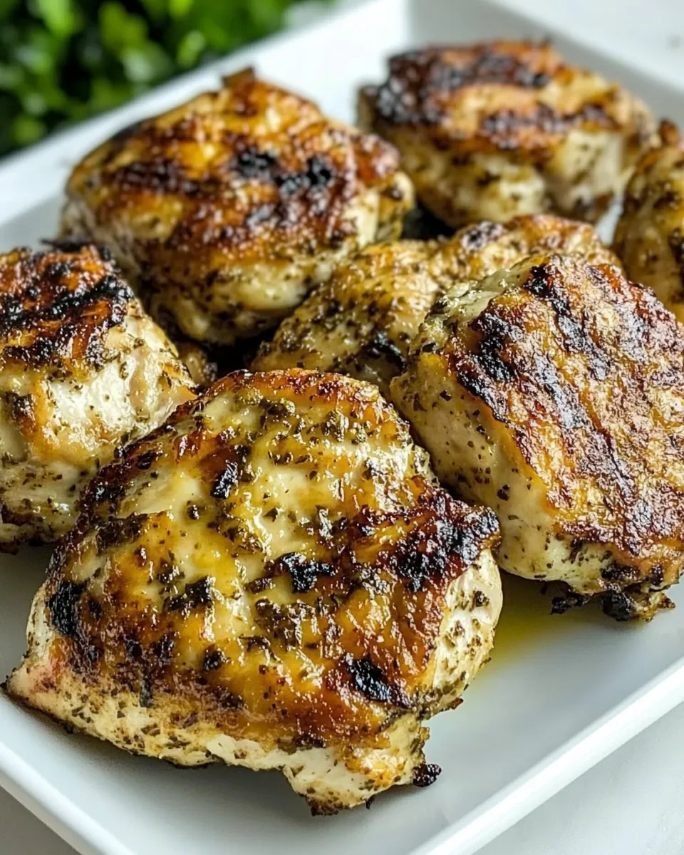 Homemade Marinated Chicken Thighs photo
