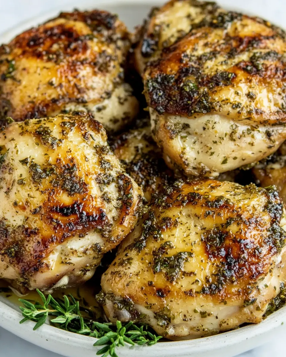 Easy Marinated Chicken Thighs recipe photo
