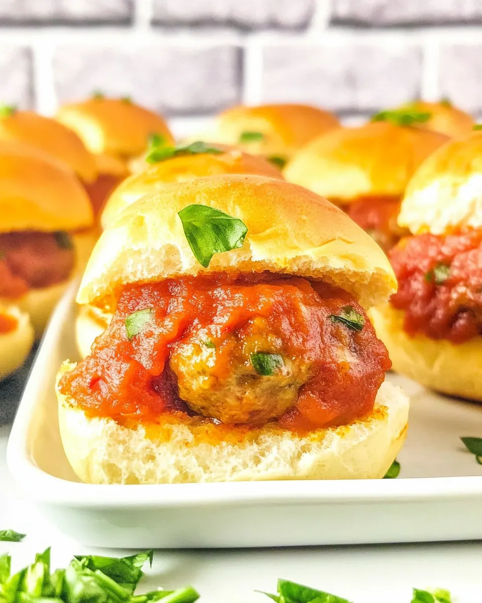 Savory Meatball Sliders (only 4 Ingredients) recipe photo