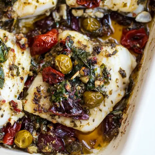Homemade Mediterranean Baked Cod photo