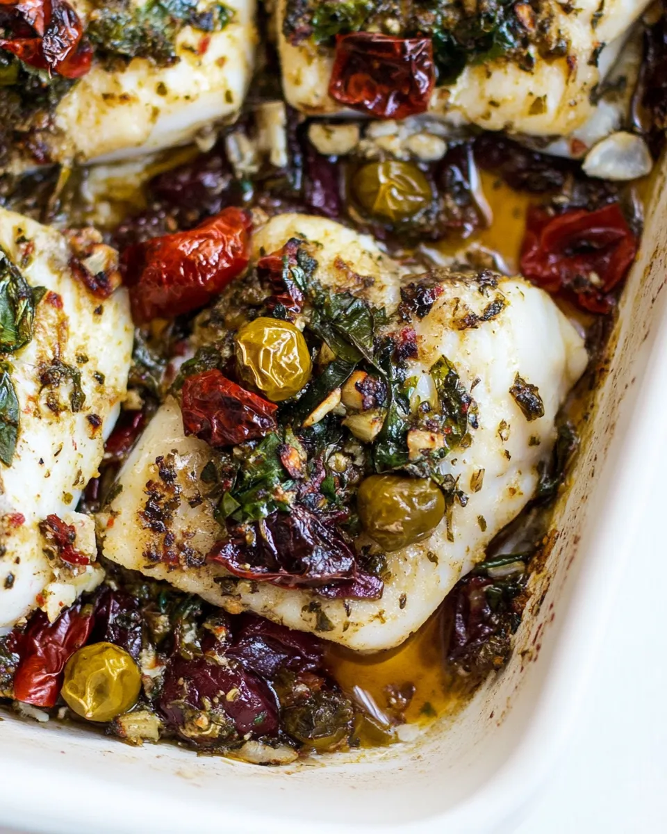 Homemade Mediterranean Baked Cod photo