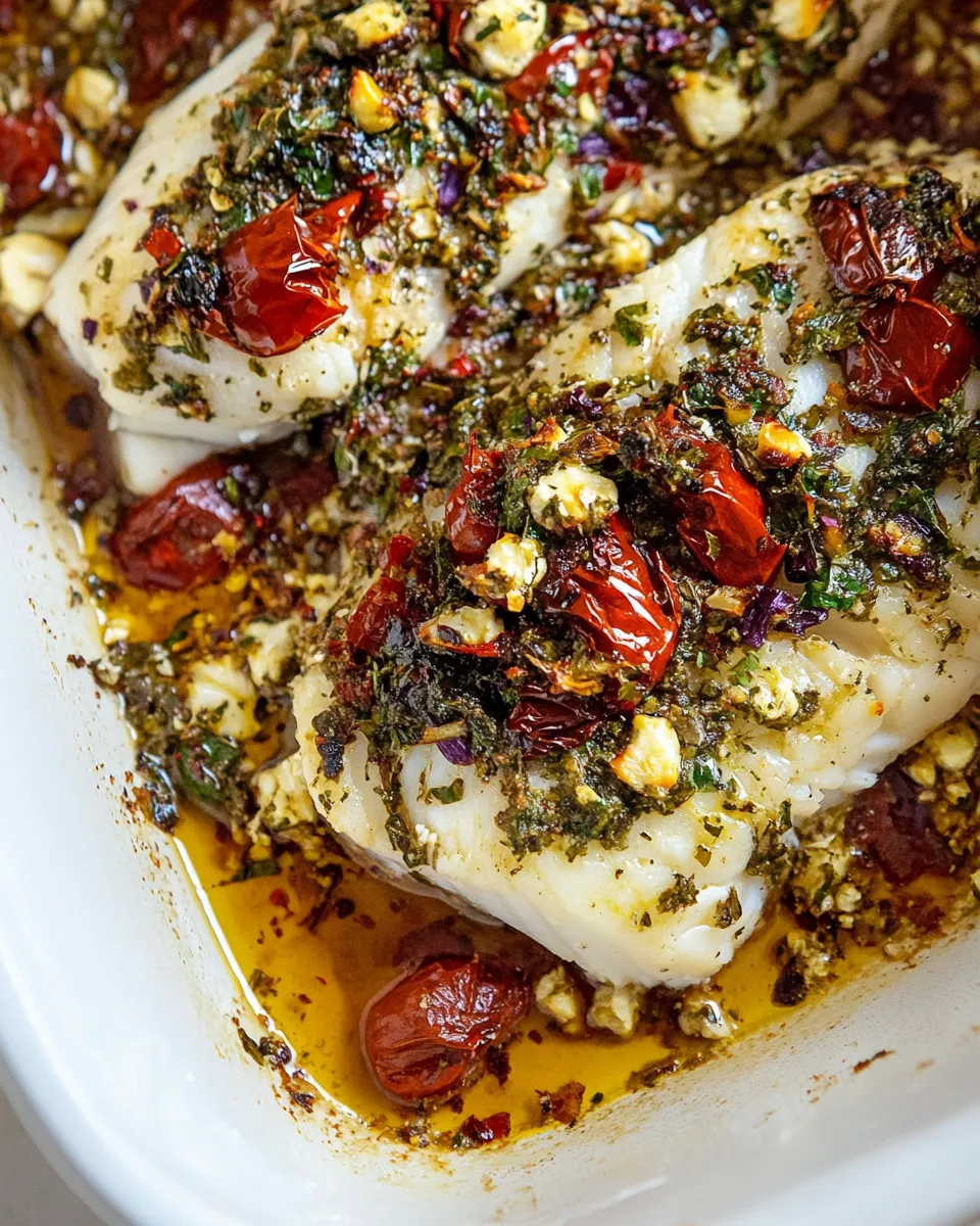 Easy Mediterranean Baked Cod recipe photo